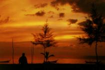 Sonnenuntergang vor Palm Beach (5K)