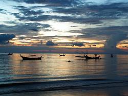 Sonnenuntergang am Bang Niang Beach