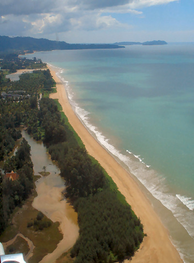 Khuk Khak Beach: Aerial View