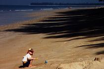 Der Bang Niang Strand ist ideal fuer Kinder (6K)